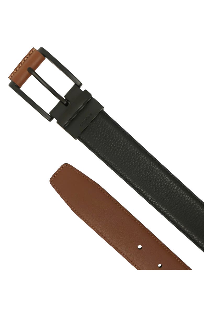 BOCONI Reversible Leather Belt, Alternate, color, Black To Cognac