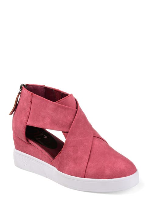 JOURNEE Seena Crossover Platform Wedge Pump (Women)