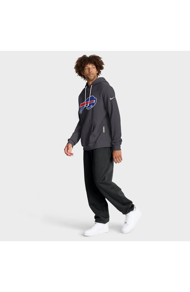Nike Men's Nike Anthracite Buffalo Bills Sideline Standard Issue Initial Home Dri-FIT Hoodie, Alternate, color, Anthracite