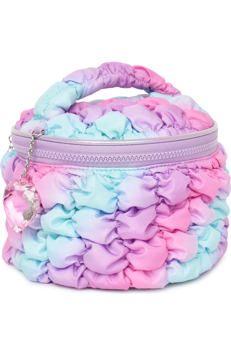 OMG Accessories Kids' Scrunch Ombré Train Case, Alternate, color, Orchid