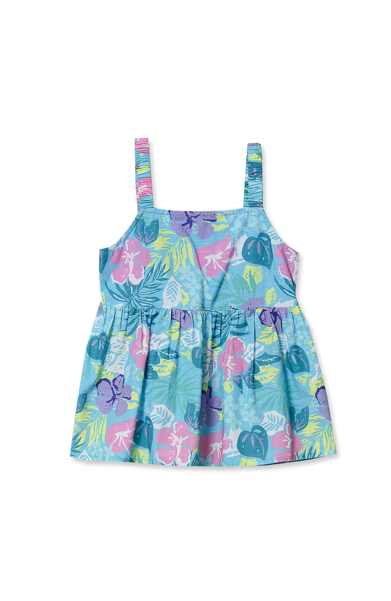 Teal Abstract Floral