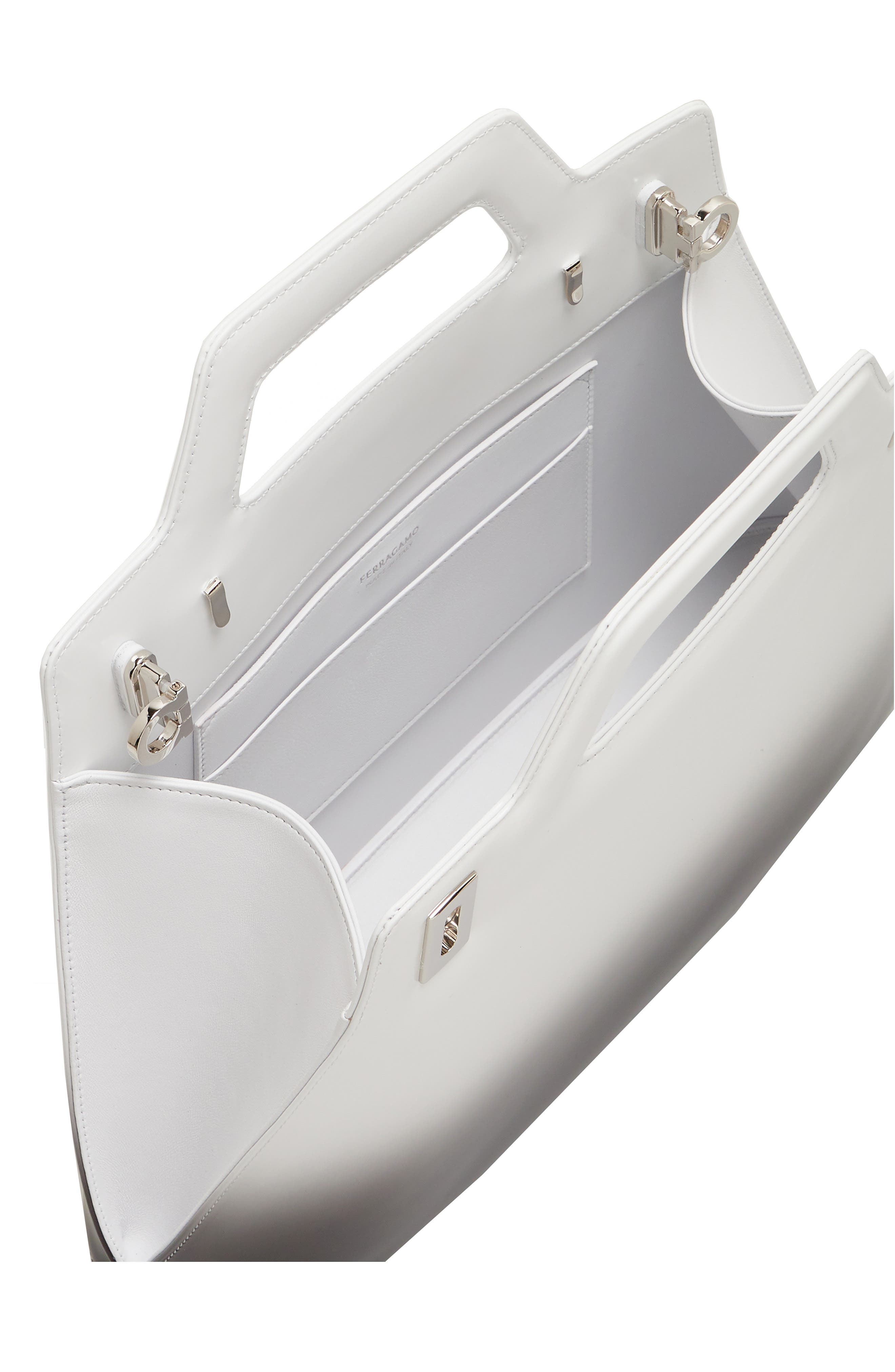 FERRAGAMO Medium Wanda Airbrush Leather Top Handle Bag, Alternate, color, 