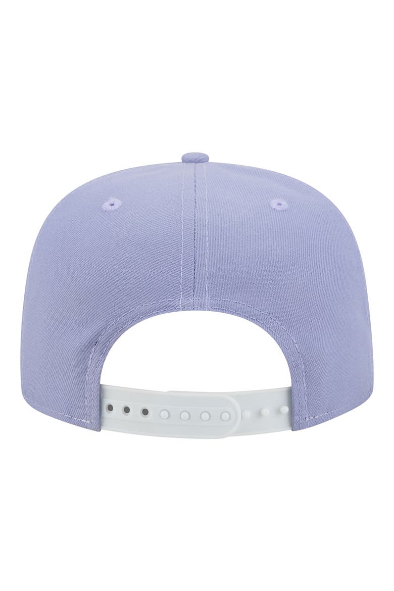 Men's New Era  Lavender New England Patriots Bloom A-Frame 9FIFTY Snapback Hat, Alternate, color, Lavender