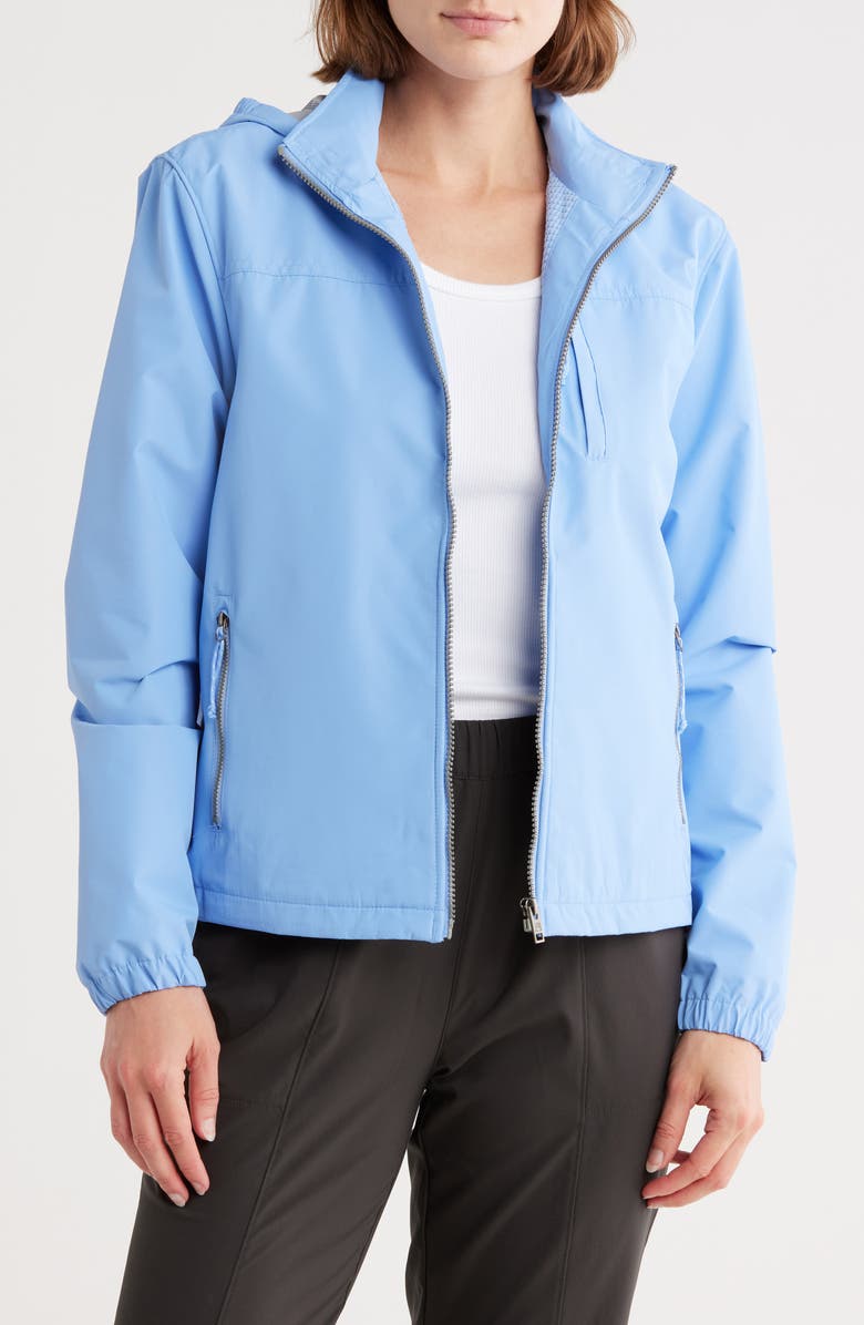 AVALANCHE Hooded Rain Jacket, Main, color, Hydra