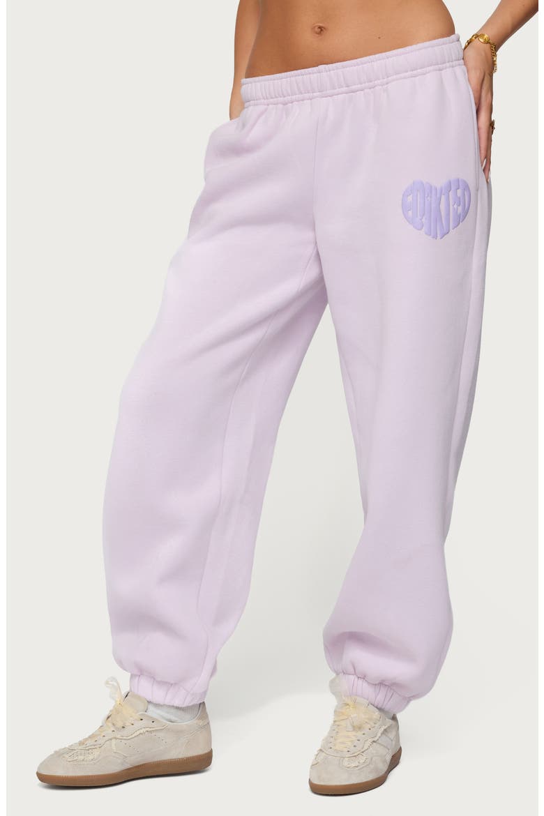 Major Love Logo Sweatpants, Alternate, color, LILAC