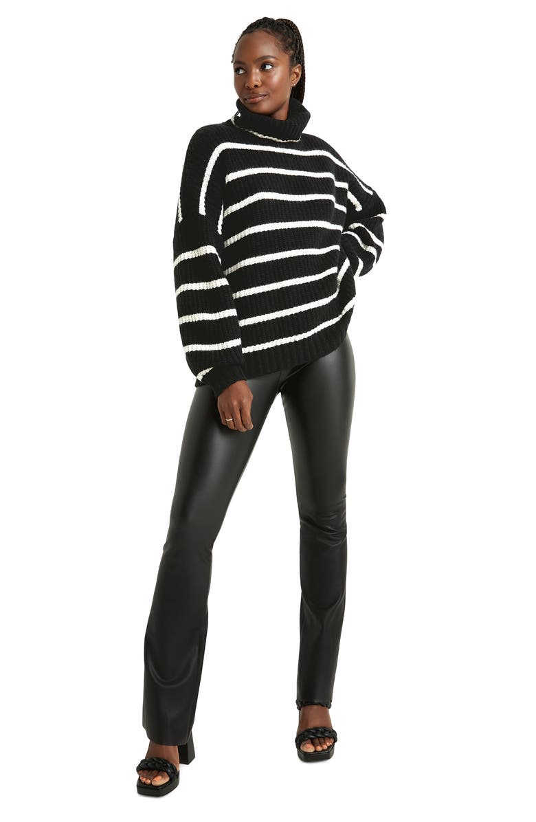 Splendid x Cella Jane Stripe Turtleneck Sweater, Alternate, color,