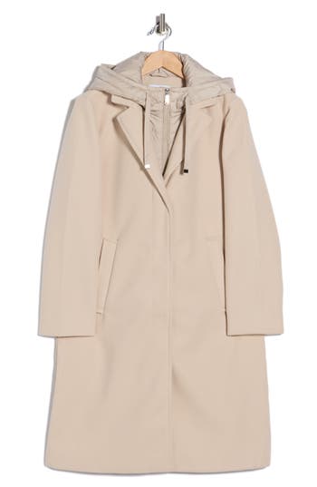 Sam Edelman Hooded Anorak Jacket In Neutral