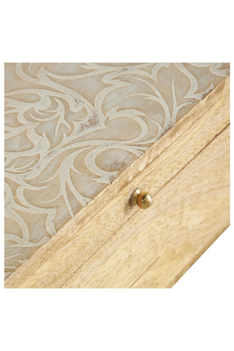 Mango Wood Set of 3 Decorative Boxes, Alternate, color, BROWN