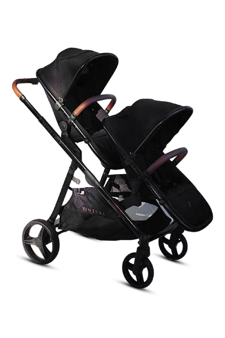 Ventura Stroller & Second Stroller Seat, Alternate, color, MIDNIGHT BLACK