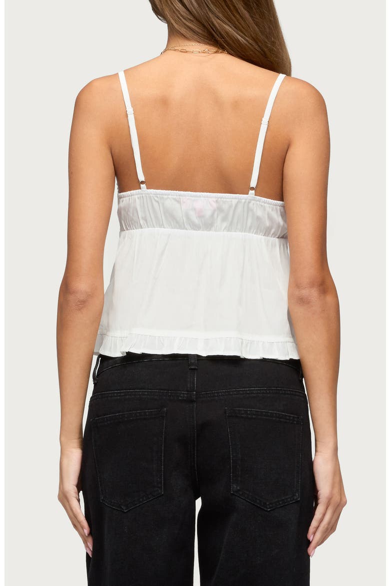 Halsey Ruffle Camisole, Alternate, color, WHITE