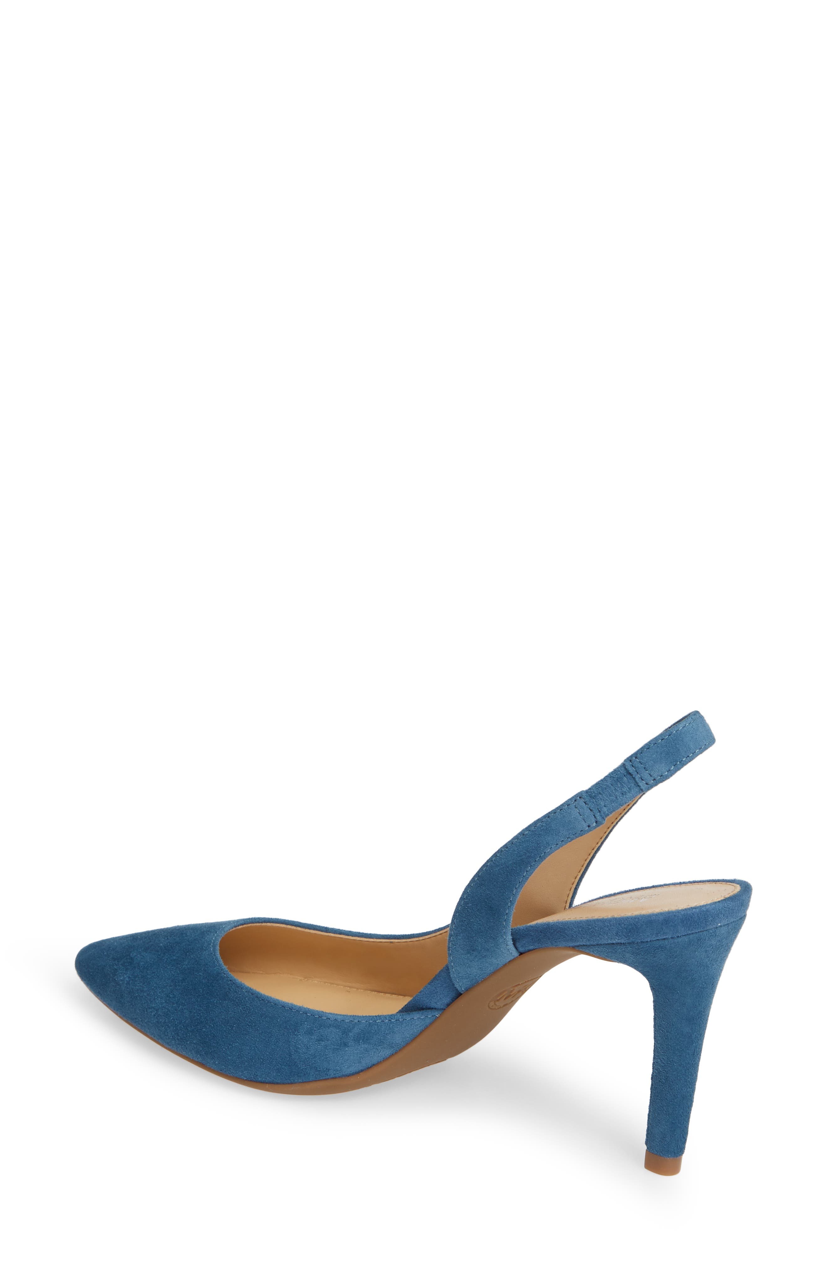 Lucile Flex Slingback Pump, Alternate, color, DARK CHAMBRAY SUEDE