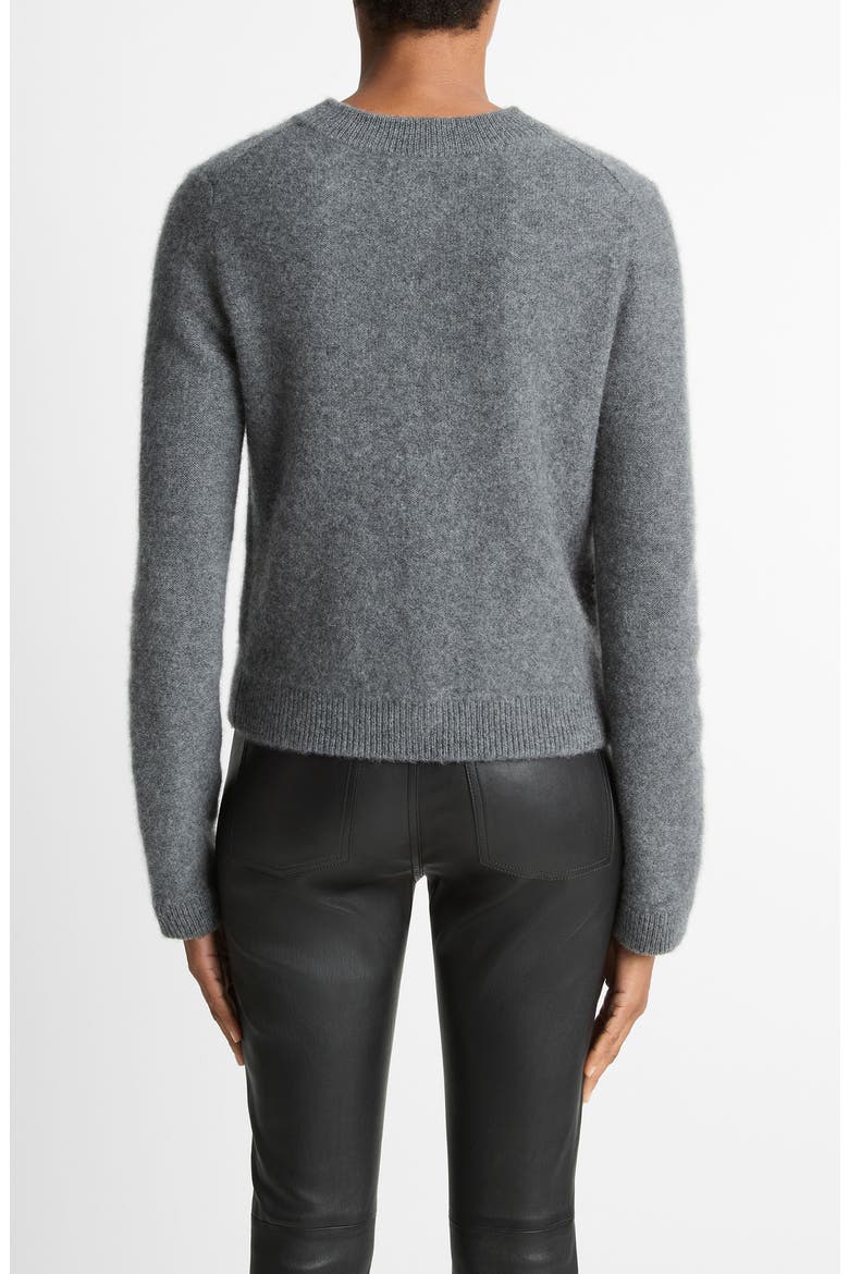 Cashmere Cardigan, Alternate, color, HEATHER GRAPHITE
