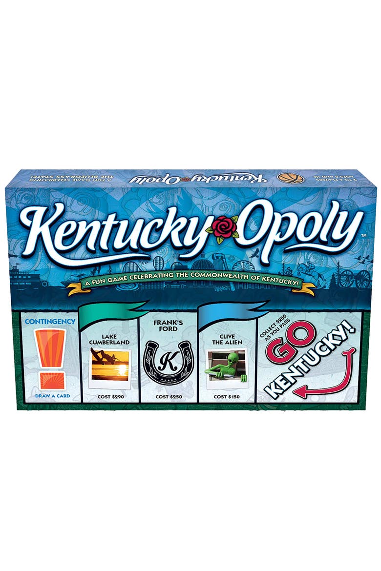 Kentucky Opoly Board Game, Main, color, Multicolored