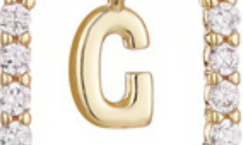 Adornia Floating Letter Initial Cubic Zirconia Pendant Necklace
