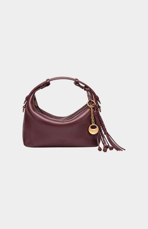 Camilla Genuine Sheep Leather Half Moon Bag