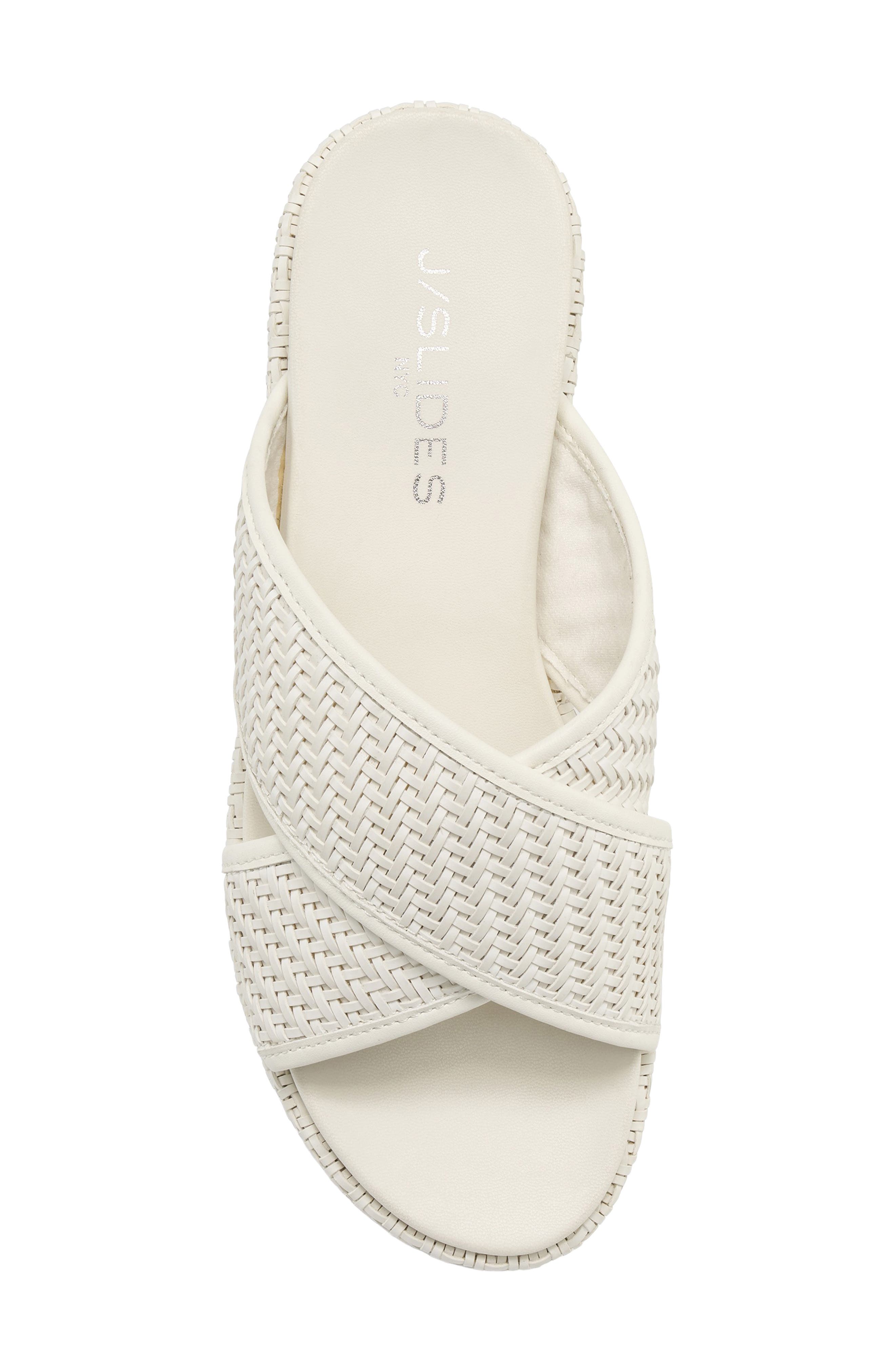 JSlides Crisscross Platform Wedge Sandal, Alternate, color, 
