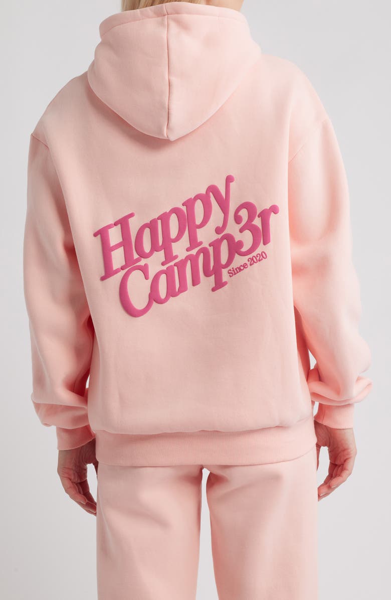 HAPPY CAMP3R Puff Series Core Logo Cotton Blend Hoodie, Alternate, color, Snowy Strawberry