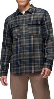prAna Westbrook Plaid Recycled Blend Button-Up Shirt