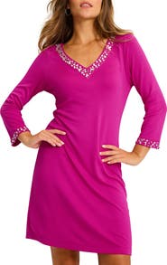Tommy Bahama Darcy Bejeweled V-Neck Dress
