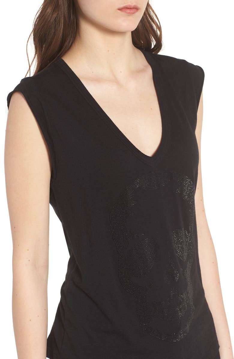 Zadig & Voltaire Skull Tee, Alternate, color, 