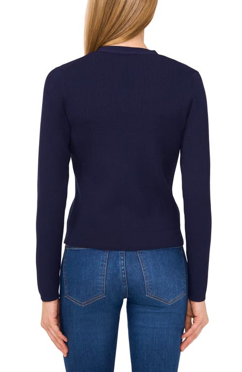 Ted Baker Rib V-neck Cardigan In Blue