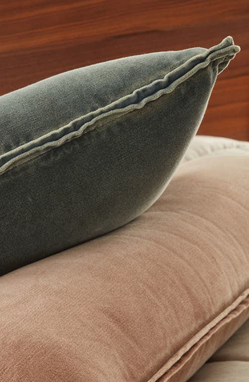 Nordstrom Velveteen Bolster Pillow In Green