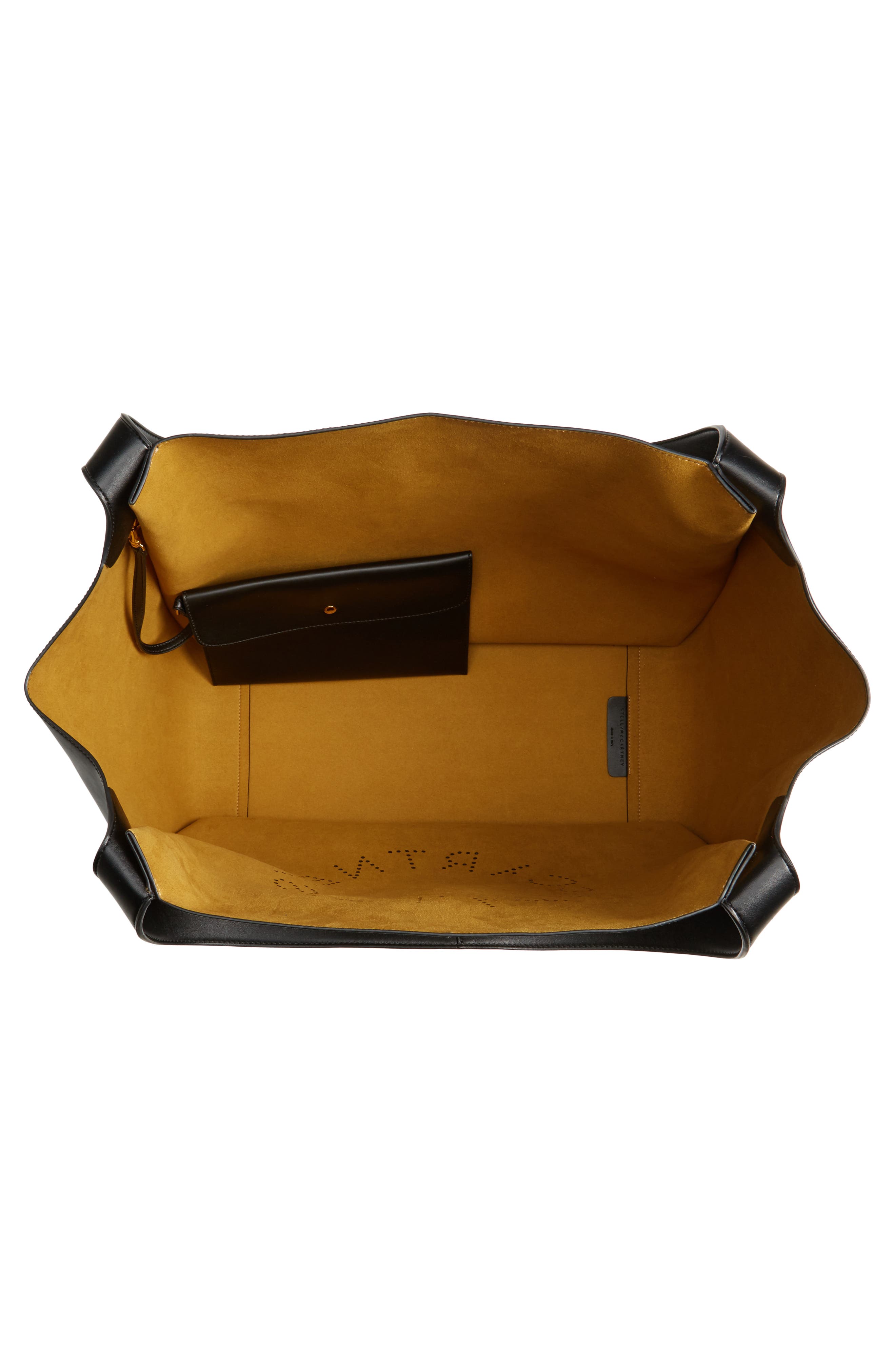 Stella McCartney Extra Large Perforated Logo Faux Leather Tote, Alternate, color, 