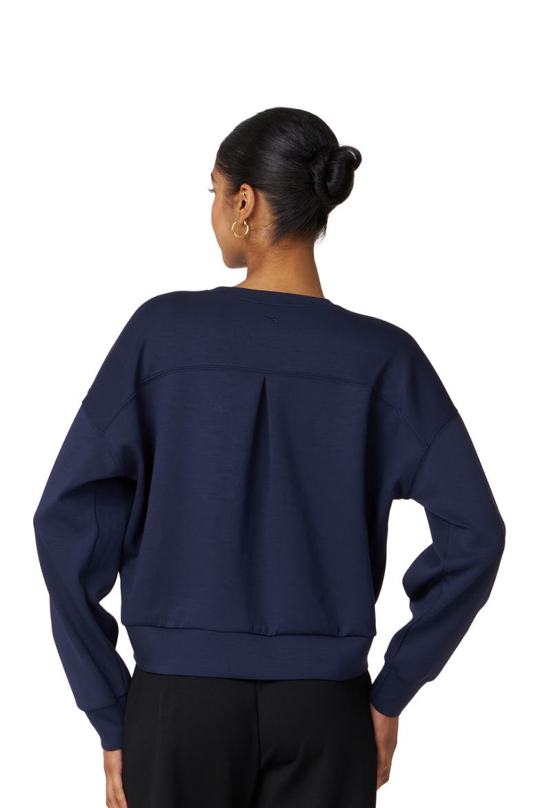 Essential Scuba Knit Crewneck Sweatshirt, Alternate, color, Cool Navy