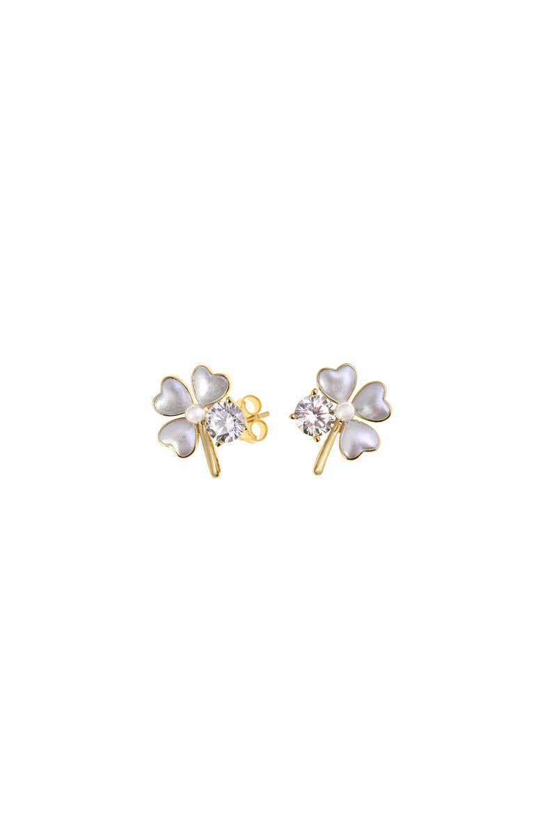 Arte Nova Jewellery Ramo Earrings, Main, color, Silver Gold Plated