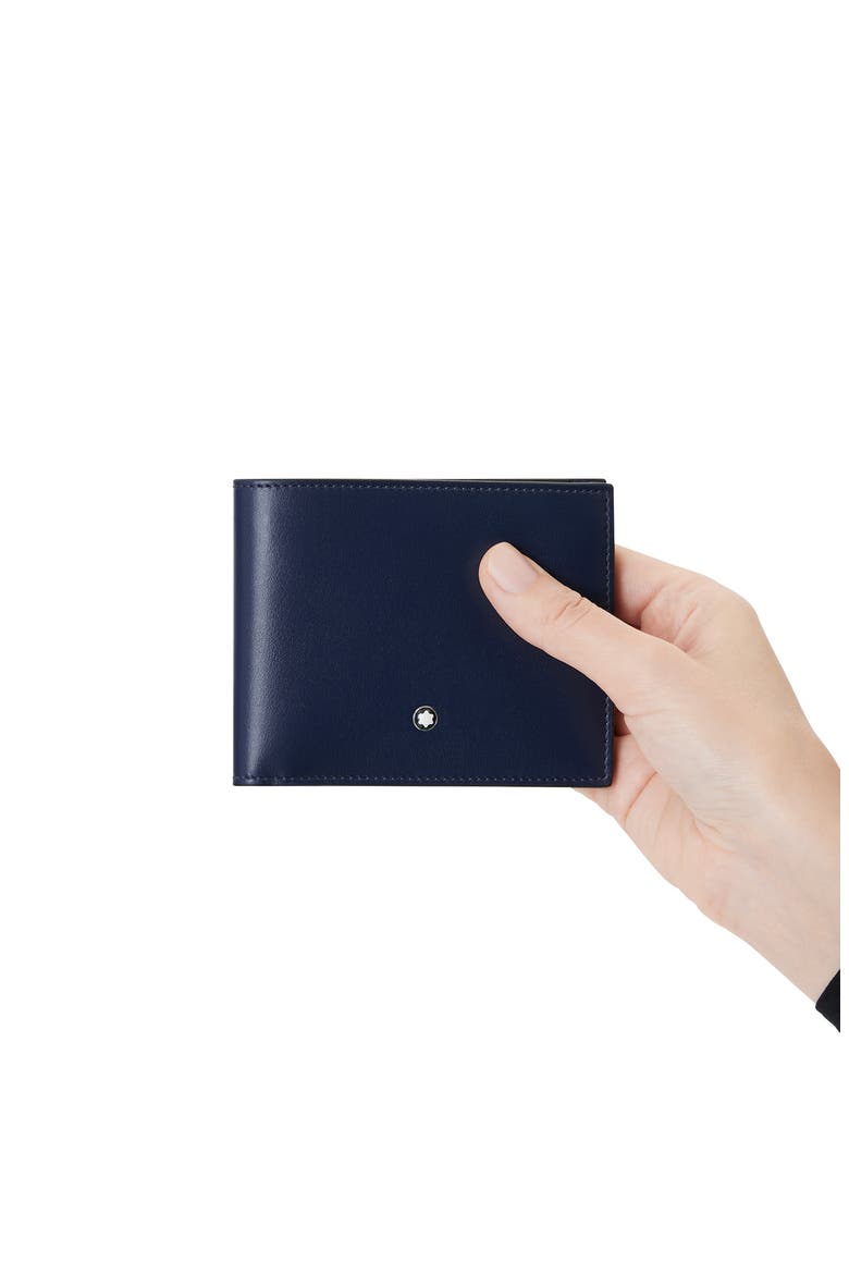 Meisterstück Leather Bifold Wallet, Alternate, color, INK BLUE