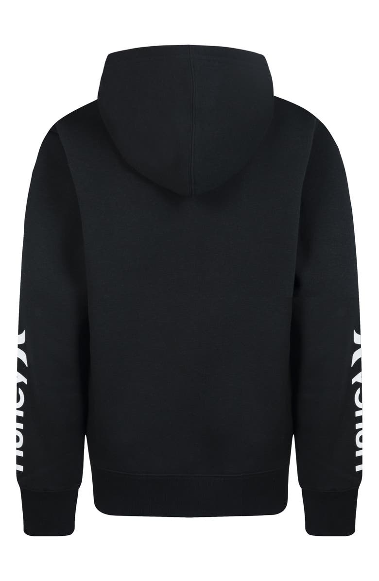 Hurley Kids' Camo Fleece Hoodie, Alternate, color, Black