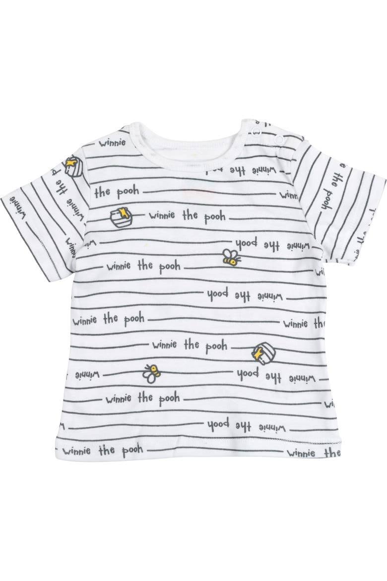 Winnie the Pooh Shortall and Tee Set with Bucket Hat, Alternate, color, Yellow Pooh