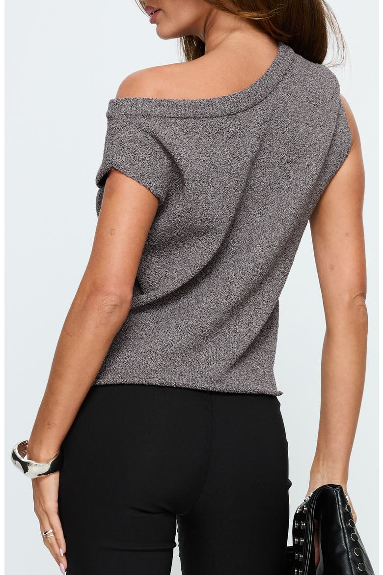 Ashfield One-Shoulder Knit Top, Alternate, color, DARK GREY