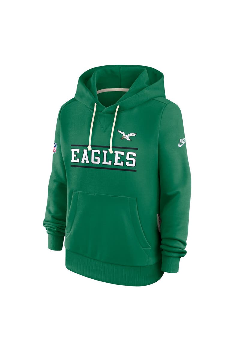Women's Nike  Kelly Green Philadelphia Eagles Sideline Standard Issue Alternate Dri-FIT Hoodie, Main, color, Kelly Green