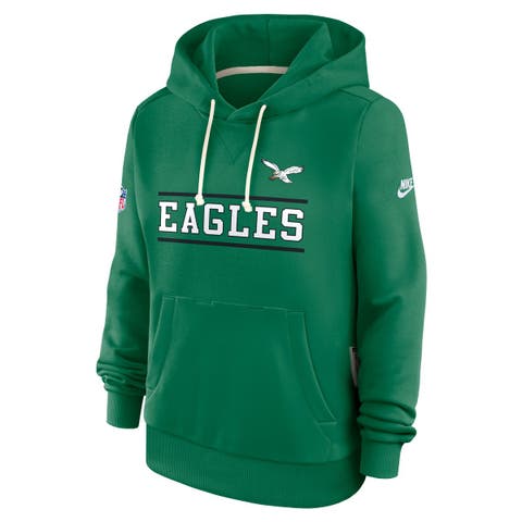 Women's Nike  Kelly Green Philadelphia Eagles Sideline Standard Issue Alternate Dri-FIT Hoodie