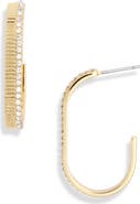 NORDSTROM RACK Cubic Zirconia J-Hoop Earrings