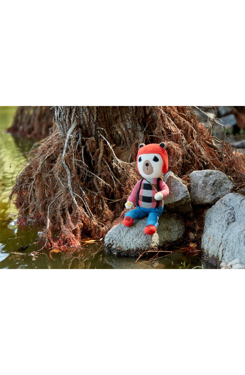 Cuddoll Bernard Bear 20" Hand-Knit Stuffed Animal, Alternate, color, 