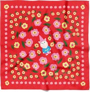 Centinelle Cat Garden Gnome Cotton Silk Bandana