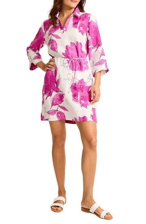 Two Palms Linen Cover-Up Shift