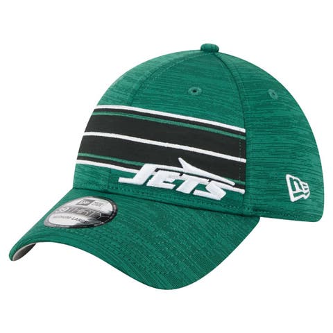 Men's New Era  Green New York Jets Stripes 39THIRTY Flex Hat