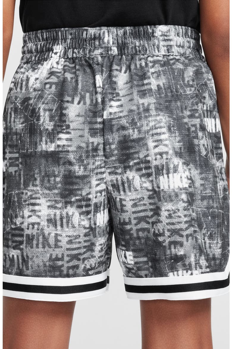 Kids' DNA24 Dri-FIT Basketball Shorts, Alternate, color, BLACK/ WHITE