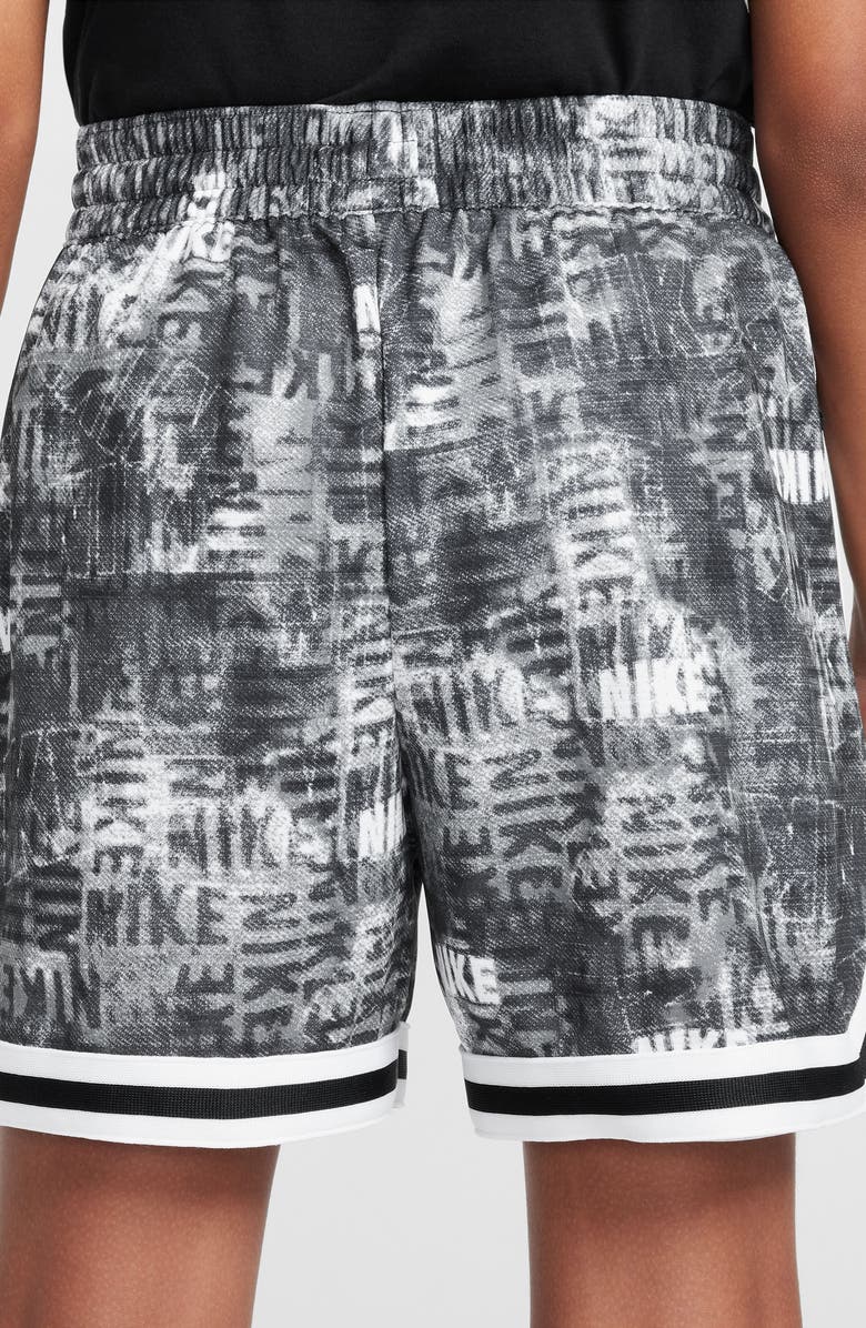 Nike Kids' DNA24 Dri-FIT Basketball Shorts, Alternate, color, Black/ White