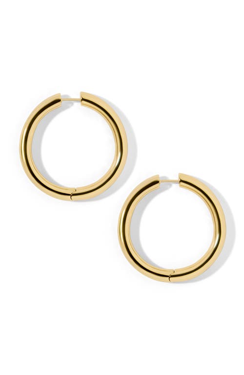 Jennifer Fisher Mini Lilly Hinged Hoop Earrings In Yellow Gold