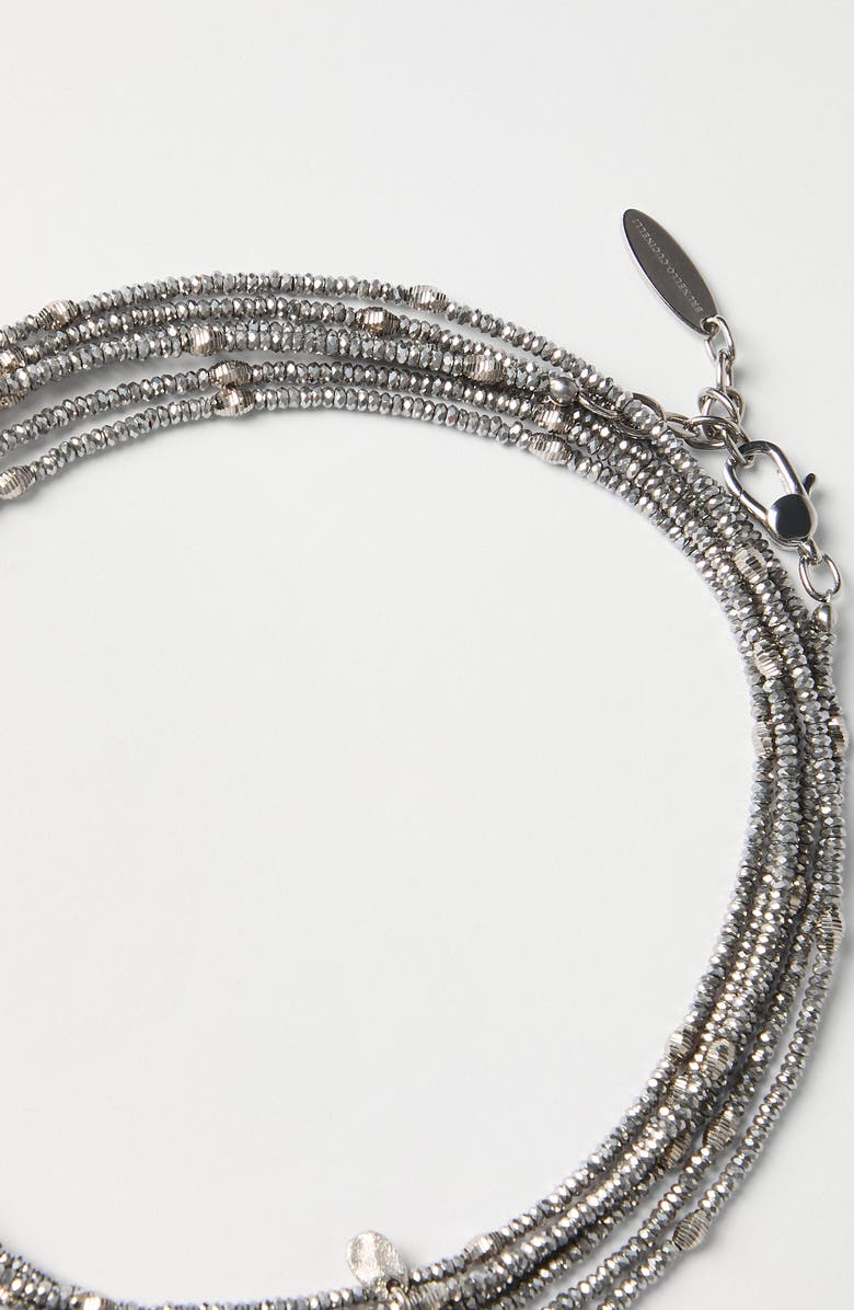 Brunello Cucinelli Wrap Bracelet, Alternate, color, Grey