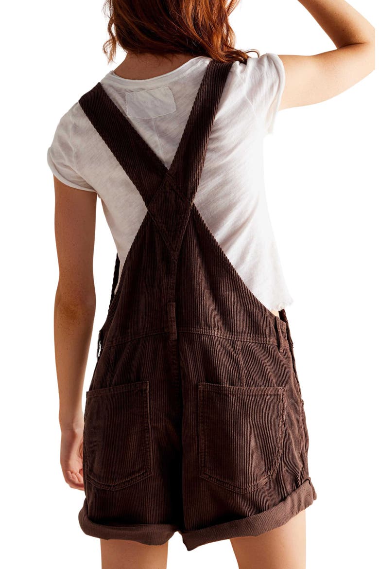 We the Free Ziggy Corduroy Shortalls, Alternate, color, BARNWOOD