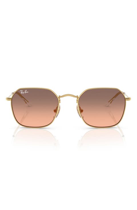 Kids' 49mm Gradient Irregular Sunglasses