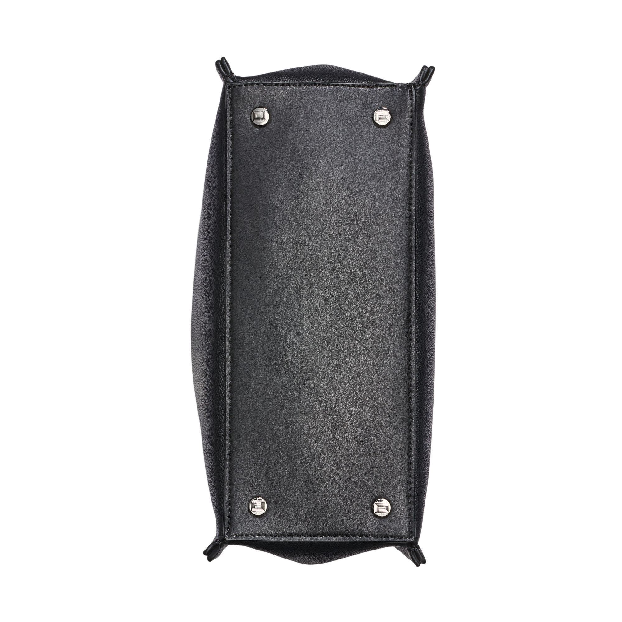 Cerise Satchel, Alternate, color, Black/Gunmetal