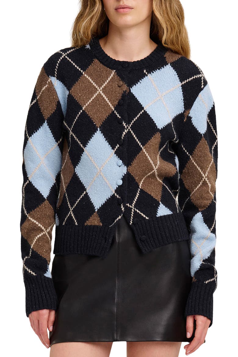 Skyler Wool & Cashmere Cardigan, Main, color, SKY BLUE COMBO