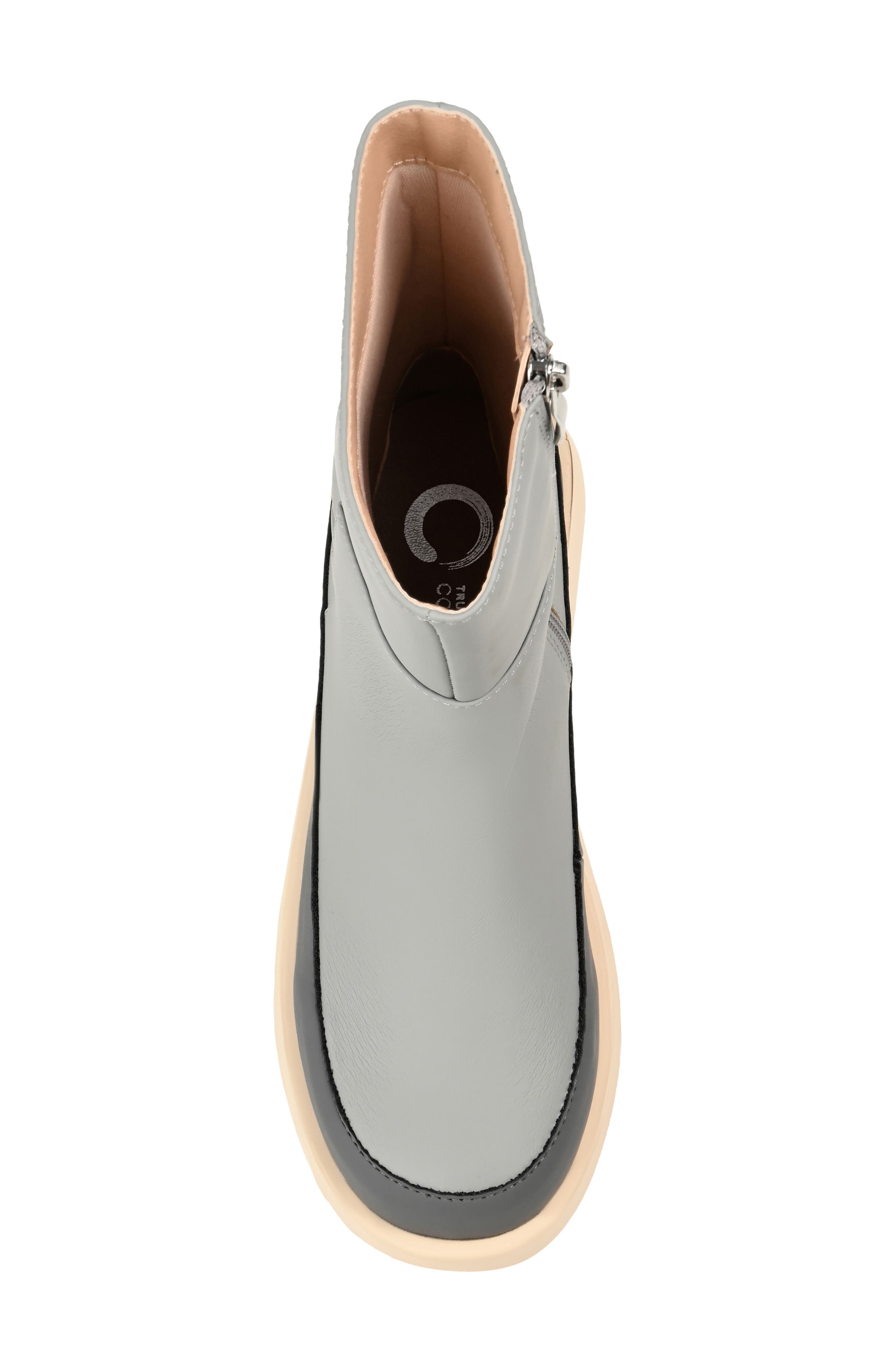 Journee Collection Cristen Bootie, Alternate, color, Grey