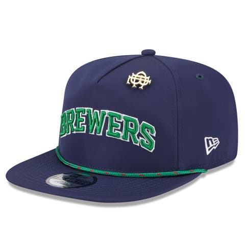 Men's New Era  Navy Milwaukee Brewers 2025 Big League Chew Golfer Snapback Hat